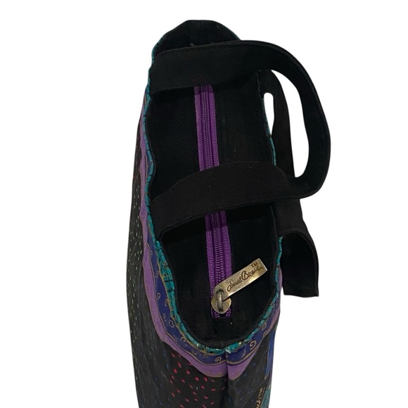 Laurel Burch 7 Dogs Painted Vibrant Handbag/ Lunch Tote - Excellent Condition - Picture 10 of 10